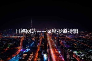 日韩网站——深度报道特辑