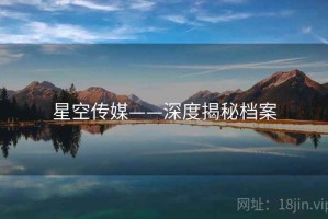 星空传媒——深度揭秘档案