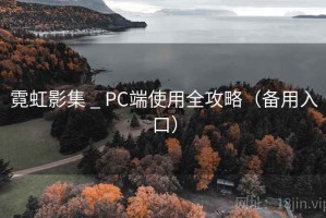 霓虹影集 _ PC端使用全攻略（备用入口）