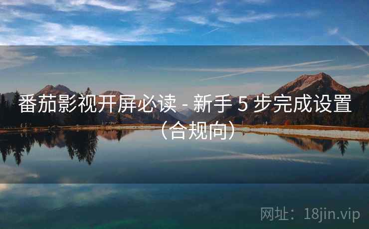 番茄影视开屏必读 - 新手 5 步完成设置(合规向) 番茄影视开屏必读 - 新手 5 步完成设置(合规向)